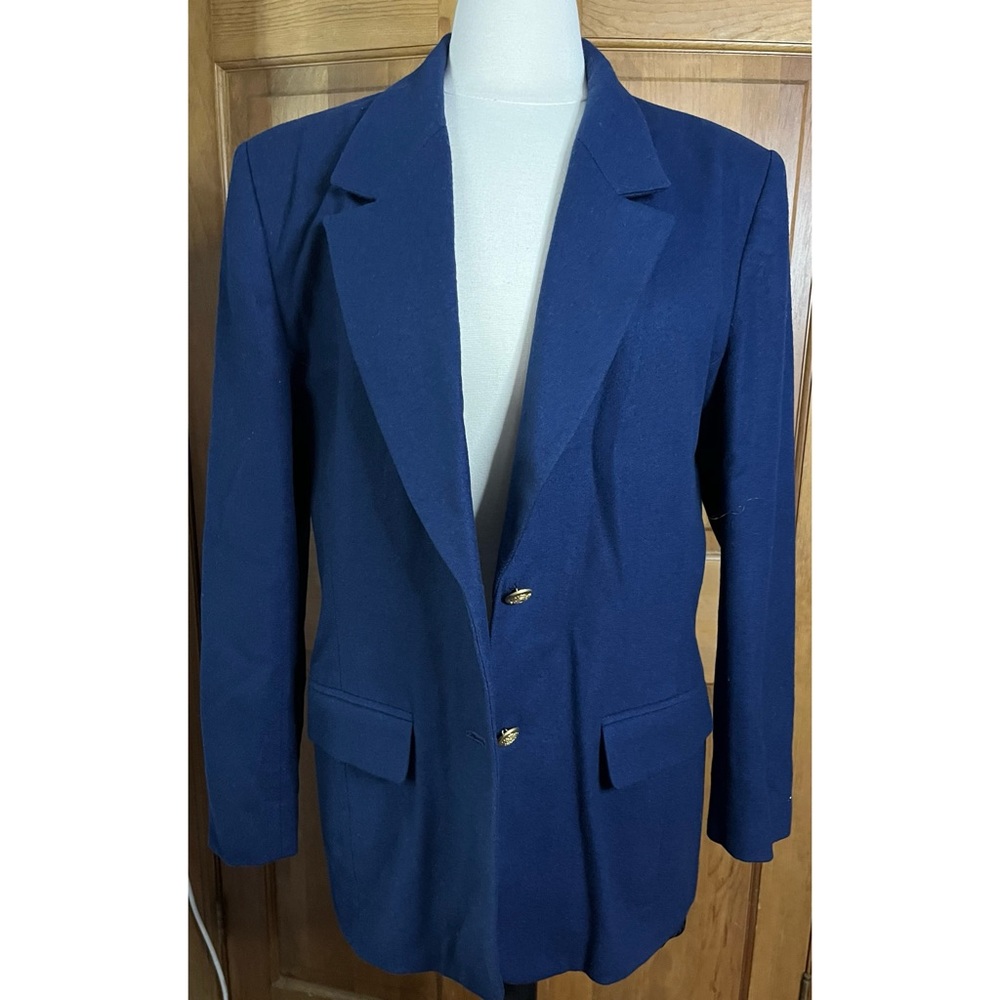 Vintage Pendleton | 100% Virgin Wool Blazer Navy